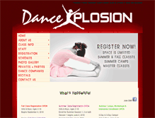 Tablet Screenshot of dancexplosionaustin.com